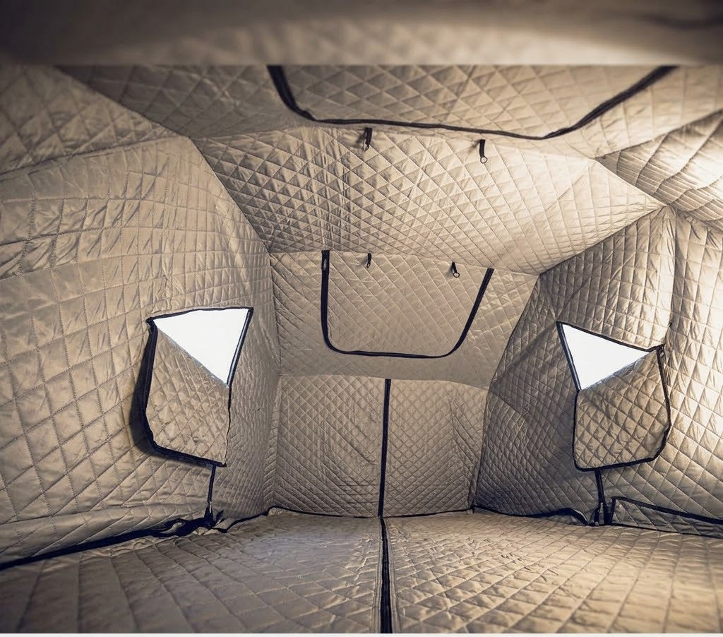 Inner tent thermal insulation for roof tents